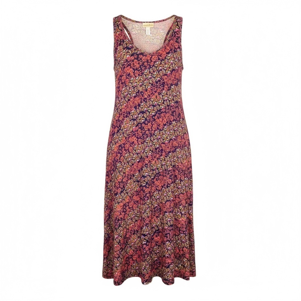 Natural Life Midi Floral Racerback Swing Dress â Sz S (Excellent Condition)